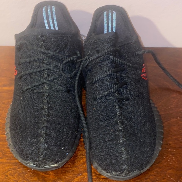 adidas Yeezy Boost 350 V2 Kids 'Bred' GZ8655 - Picture 1 of 6